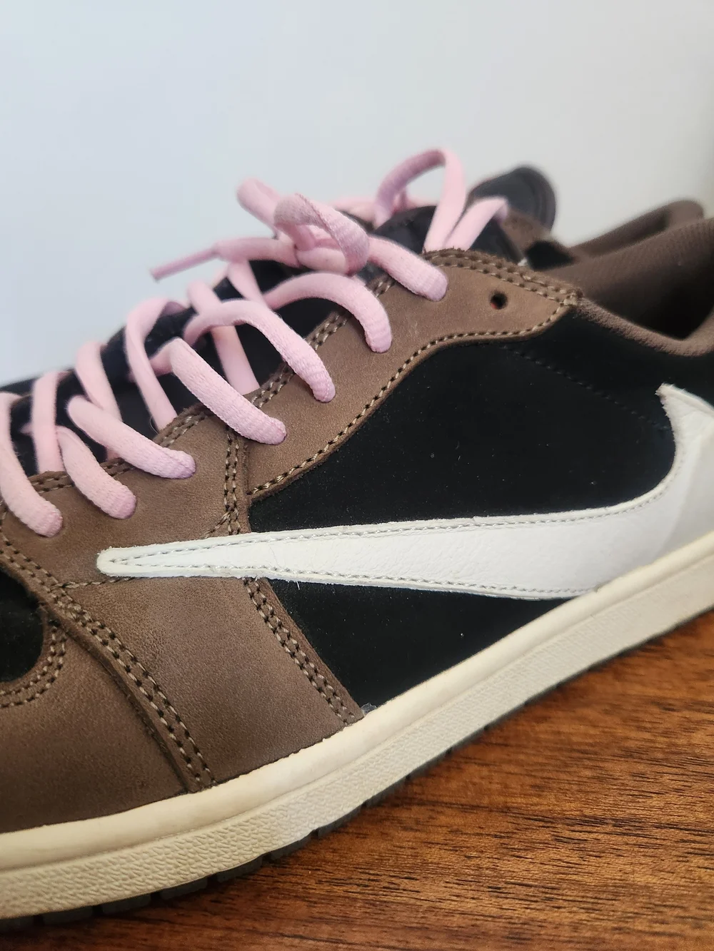 Nike Air Jordan 1 Low OG Travis Scott Brown Black Pink CQ4277-001 Sneakers NoBox